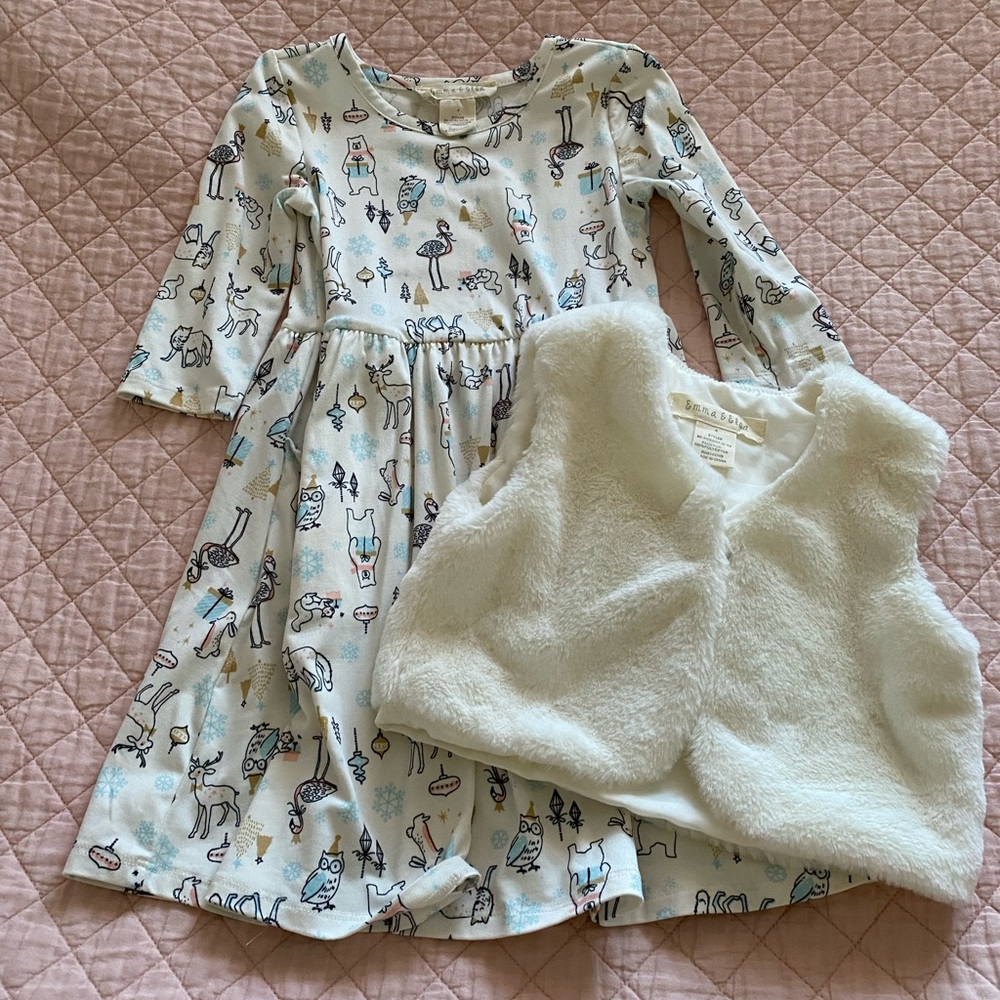 Christmas dress with vest